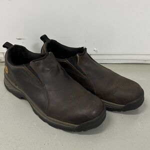Timberland Men’s Waterproof Brown Leather Slip-On Shoe - Size 13